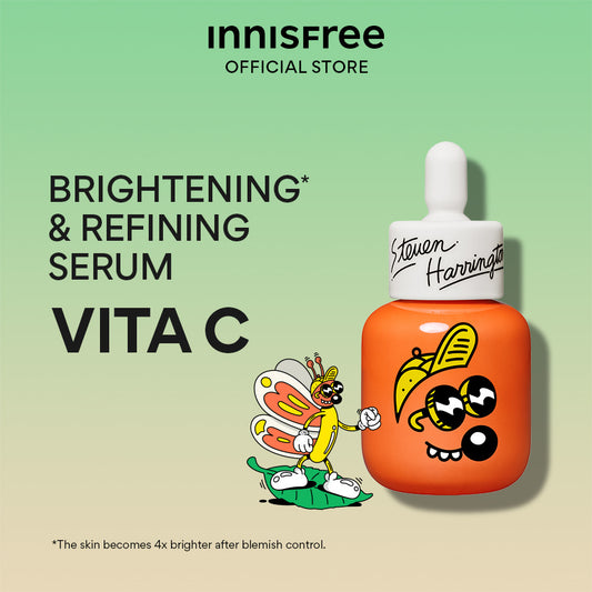 INNISFREE X Steven Harrington Vitamin C Green Tea Enzyme Brightening Serum Set