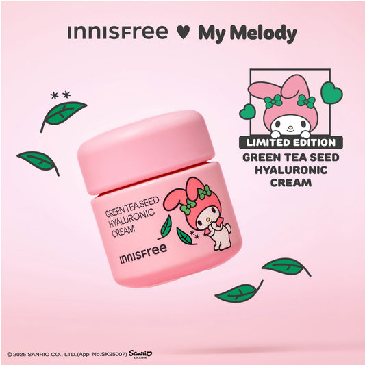 Innisfree & My Melody Green Tea Seed Hyaluronic Cream 50ml