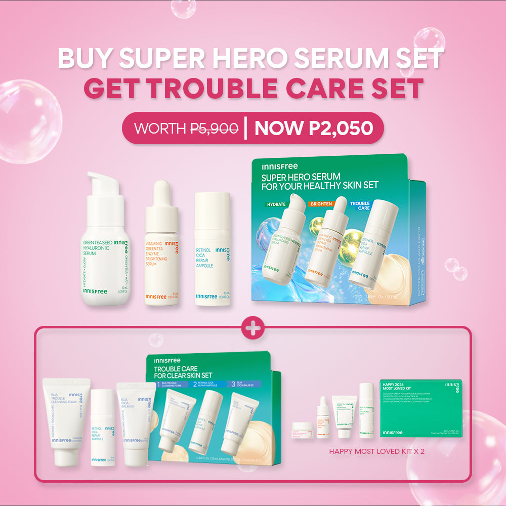 Buy 1 Super Hero Serum Set, Get Trouble Care Set!