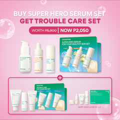 Buy 1 Super Hero Serum Set, Get Trouble Care Set!