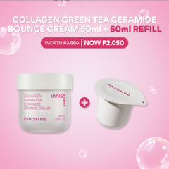 Buy 1 Collagen Green Tea Ceramide Bounce Cream 50ml, Get Refill 50ml